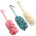 Long Handle Exfoliating Loofah Shower Sponge - Pink | Body Scrubber and Bath Brush - Buy Online on GoSupps.com
