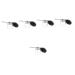 Didiseaon 5pcs Duster Empty Fiber Applicator Fiber Powder Powder Glass Nail Polish Anti- 19X6.5CMx5pcs Assorted Colorx5pcs