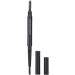 Double Head Eyebrow Pencil 5 Colors Waterproof Eyebrow Triangular Eyebrow Pencil Tip with Brush Cosmetic Makeup (Black ) - Buy Online on GoSupps.com
