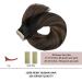 Hotlulana Real Hair Tape Extensions | Balayage Natural Black to Chestnut Brown | 16 Inch 40g | 20 Packs - Invisible Skin Weft - Buy Online on GoSupps.com