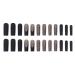 LOVE Design Foccna Black Press on Nails - 24 pcs Extra Long Clear Square Acrylic False Nails for Women and Girls - Buy Online on GoSupps.com