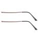 IPLUSMILE 1 pair of coffee-end parts men's arm fashion glasses bricks leverage ear reading frame legs arm leg sunglasses thin glasses women universal glasses glasses coffee 14x3cm