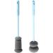 Homsfou 4-Piece Clear Glass Carafes & Flower Vases Set - Includes Glass Washer & Cleaning Brushes - Perfect for Milk Water & Floral Arrangements - Buy Online on GoSupps.com