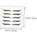NOLITOY 12 Pcs Eyeliner Stickers Adhesive Eye Line Strip Reusable Double Eyelid Tapes Beauty Products Flash 1 count (Pack of 1) Assorted Colorx2pcs - Buy Online on GoSupps.com
