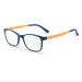Glasses children glasses frames anti blue light computer glasses uv protection children's glasses radiation protection glasses version young girls Streber glasses tr90 computer TV nerd glasses read cell phone glasses frame yellow