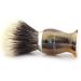 Men's Silvertip Badger Shaving Brush - Premium Wet Shaving Brush with Horn Resin Handle - Perfect for a Luxurious Shave - Buy Online on GoSupps.com