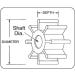 Jabsco 17018-0001-P Neoprene Drive Type 7 - 8 Blade - 2-9/16 Diameter - 3 Width - 5/8 Shaft - Brass Insert - Buy Online on GoSupps.com