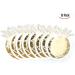 LHKJ 8 Pcs Gold Foil Pineapple Party Plates Disposable Tableware Set Paper Plates for Hawaiian Luau Party Supplies Pineapple Paper Plates for Birthday Wedding Party - Buy Online on GoSupps.com