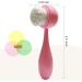 Pink Double-Sided Face Cleansing Brush | Soft Bristles for Exfoliating and Massaging | Silicone Face Brush for Skin Care - Buy Online on GoSupps.com