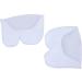 Silicone Pointe Toe Pads Silicone Forefoot Cushion Silicone Ballet Pointe Toe Pads Toe Protectors Covers Forefoot Cushion Soft Men Women Toe Protection Pedicure Breathable 2 Pairs (White)