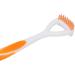 Ergonomic Tongue Scraper Cleaner Tool | Refresh Your Breath Safely - Flexible Design for Adults (Orange) - Buy Online on GoSupps.com