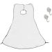 Beard Catcher Beard Trimming Apron | Mess-Free Beard Styling Bib for Men - White - Buy Online on GoSupps.com
