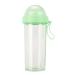 420/600ml Water Bottle with Straw Portable Dual Straw Separate Drink Water Beverage Bottle Couples Gift Green 420ml 420ml Green