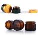 Inheming 6 x 30ml Amber Glass Cream Jars - Empty Cosmetic Containers with Lids for Ointments & Creams - Ideal for International Shipping - Buy Online on GoSupps.com