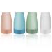 IUASZZ Portable Travel Bottles Set, TSA Approved 2oz 4 Pieces Small Travel Size Squeezable Leak Proof Silicon Tubes Toiletries Containers, Refillable Bottles for Shampoo Liquids Shower Gel (4 colors) blue pink S