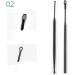 MACIMO Stainless Steel Ear Cleaner Spoon Set - 5pcs Black | Ear Wax Removal Tool Kit - Buy Online on GoSupps.com