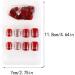 dijiusidy False Nail Perfect Matching Simple to Wear Fingernail Full Coverage Press Type Strong Viscosity Adjustable Paster Type 6 F741 Type 6 F741 - Buy Online on GoSupps.com