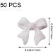 50pcs 3D Bowknot Nail Charms for Nail Art - White Resin Decorations | DIY Manicure Accessories - Buy Online on GoSupps.com