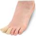JEWEDECO 2pcs Silicone Gel Toe Tubes Sleeves - Big Toe Guards for Corns and Toe Split - Cotton Corn Covers - 2.5x4cm - Buy Online on GoSupps.com