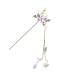 Chinese Hair Stick Butterfly Flowers Hair Clips Shiny Rhinestone Hair Chopsticks Metal Hair Sticks Beads Vintage Elegant Hair Sticks for Decorative Hair Solid Hairstyle for Women Girls