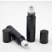Elfenstall 5PCS 10ml Glass Roll-on Bottles with Stainless Steel Roller - Cool Black Design for Essential Oils and Perfumes - Buy Online on GoSupps.com