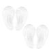 FRCOLOR 2 Pairs High Heel Insoles Shoe Inserts Foot Care Insoles Half Shoe Pads Footpads for High Heels of Foot Cushions Front Insoles Silicone Half Insoles Arch of Foot Metatarsalgia Transparent Color 13X6.5cm