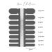 Buy Fairy Nail Self-Adhesive Nail Foils - 16 Black Nail Wraps for Perfect Manicure | International Shipping - Buy Online on GoSupps.com