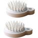 Beaupretty 4-Piece Bathroom Accessories Set Scalp Massage Brush & Hair Washing Scrubber - Japan White for Ultimate Clean & Relaxation - Buy Online on GoSupps.com