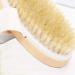 Natural Boar Bristle Dry Body Brush for Glowing Skin | Exfoliating Body Scrub Brush for Shower Bath | Anti Cellulite Massage Brush | Improve Lymphatic Function & Blood Circulation - Buy Online on GoSupps.com