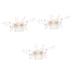 FRCOLOR Set of 3 Wedding Headpieces Wedding Hair Accessories Hair Accessories for Wedding Hair Combs for Brides Bridal Headbands Crystal Comb Accessories Headpiece White