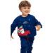 Artie Baby Boys 100% Cotton Footless Pyjamas Set for Kids | Long Sleeve Pjs | 2 Piece Nightwear Outfit | 12 Months to 8 Years | Navy Blue - Buy Online on GoSupps.com
