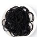 Rmeet Mini Hair Tie 100 Pack Rubber Hair Band Black Small Hair Ties for Girls Elastic Rubber Hair Band for Daily Hairstyles
