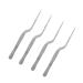 ULTECHNOVO 4pcs Stainless Steel Tweezers Cleaning Tool Ceramic Tweezers Ceramic Tools Cleaning Tweezers Ear Pick Tweezers Earwax Cleaning Tools Stainless Steel Silver Ear Tools Cure Ear Tools 16X1.5X1.3CM
