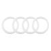 20 PCS Baby Pacifier Holder O Rings | Soother Dummy Accessories Chain Clips | Safe & Durable White Adapter - Buy Online on GoSupps.com