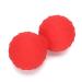 Ververt Touch double massage ball Double massage ball for leg back shoulder muscle relaxation deep fabric massage yoga gym fitness ball red