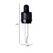 1 oz Black Square Glass Bottles - UV Resistant with Tamper Evident Eye Droppers (6 Pack) | Essential Oils & Aromatherapy Safe - Buy Online on GoSupps.com