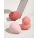 Luxury Beauty Blender Set - 3 Makeup Sponges with Travel Box for Flawless Foundation Contour & Highlight - Pink/Red - Buy Online on GoSupps.com