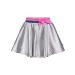 JoJo Siwa Girls Metallic Print Bow Skirt in Silver 2, 14/16