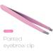 Eyebrow Hair Tweezers 1 Pc Black/Pink Eyebrow Tweezer Hair Beauty Slanted Puller Stainless Steel Clips Makeup Tool - Buy Online on GoSupps.com