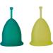 Rainbowcup Menstrual Cups - Soft Medical Silicone Colorful Size 2 Made in Italy - 2 Pack | Eco-Friendly & Comfortable - Buy Online on GoSupps.com