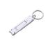 UNbit Nail Clipper Adult Nail Clippers/Stainless Steel Nail Clippers Silver 12 * 60mm Multifunctional Single Portable Folding Ultra-Thin Nail Clippers