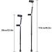 Crutches for Adults Forearm Crutches Crutches for Walking 10 Stops Adjustable with Soft Ergonomic Handle Grips Adjustable Crutches and Physically Impaired Journey - Buy Online on GoSupps.com