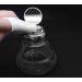 6 oz Clear Glass Dispenser Bottle with Stainless Steel Cap - Nail Polish / Makeup Remover Holder - Buy Online on GoSupps.com