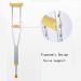 GagalU Crutches for Adults Underarm Crutches for Adjustable Underarm Youth Crutch Height Adjustable Underarm Crutches for People in 134-154CM Lightweight Aluminum Walking Stic - Buy Online on GoSupps.com