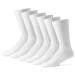 Diabetic Socks for Men and Women Made In USA 6 Pack X-Large White