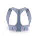 ZUIAI Adjustable Back Support Posture Orthotics Correction Belt Anti-Humpback Breathable (M) Medium Grey
