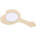 Buy Baosity Children's Birthday Princess Mirror Set - DIY Heart-Shaped Wooden Hand Mirrors for Party Decoration | 10 Pieces - Buy Online on GoSupps.com