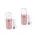Healeved 2 Sets Humidifier Nano Facial Mister Steamer for Face Rechargeable Mister Nano Steamer PC