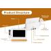 Skin Diagnosis Analyseur de cheveux 11 " avec double t te 50 x / 200 x pour la maison le salon de beaut et le spa white - Buy Online on GoSupps.com