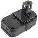 Battery Replacement for Ryobi Part Number: P103 P104 P105 P106 P107 P108 P193 P194 CID-1802M CID-1803L CID-1803M CID-182L CID-183L CJS-180L CJS-180LM